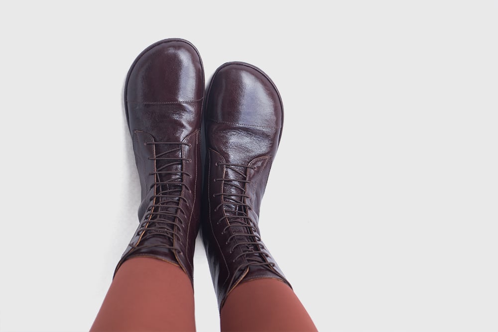 Lace-up Impulse boots in Vintage Brown | The Drifter Leather